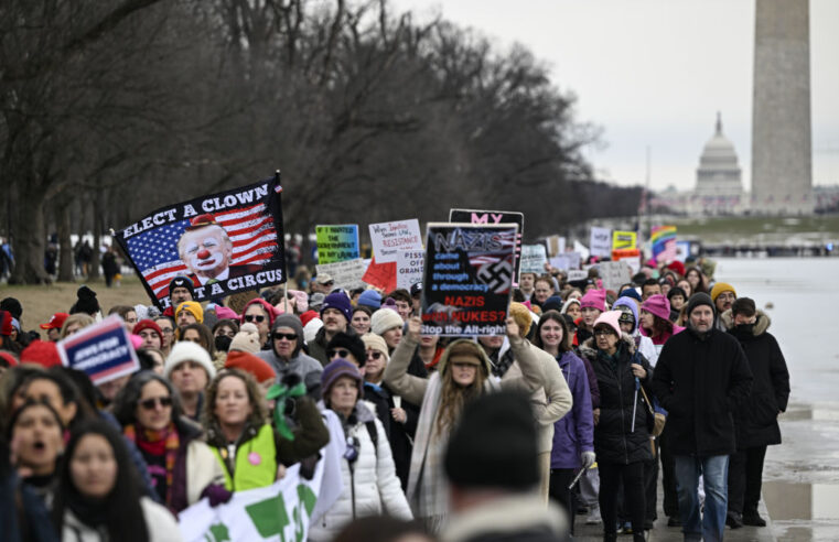 ‘I Feel Lost and Defeated’: Anti-Trump March Can’t Compete With the One 8 Years Ago