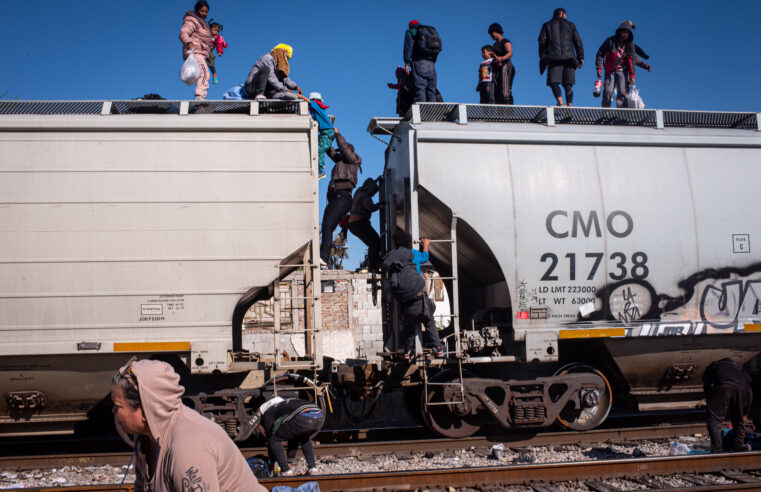 A Dangerous Ride on Top of a Train in Mexico