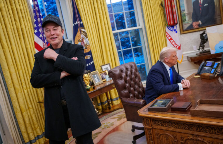 Elon Musk Admits ‘Mistakes’ but Defends DOGE in Oval Office Appearance