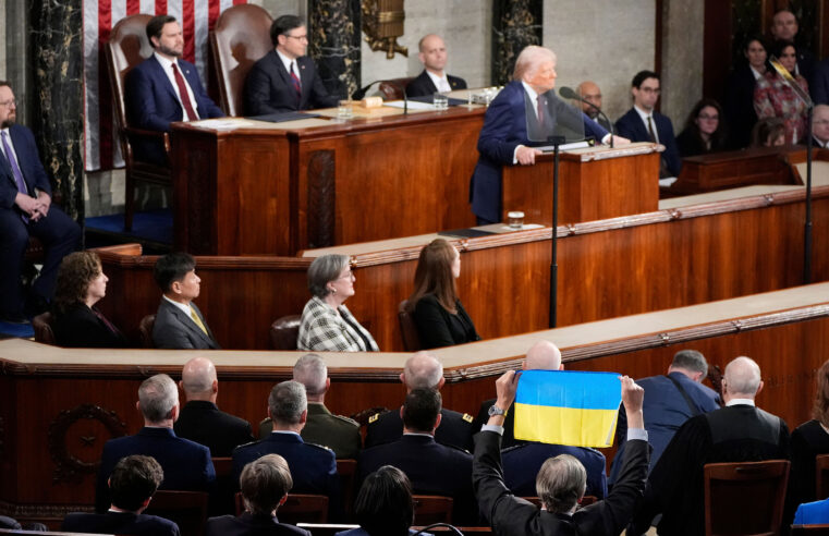 In Speech to Congress, Trump Defends His Handling of Ukraine and Russia