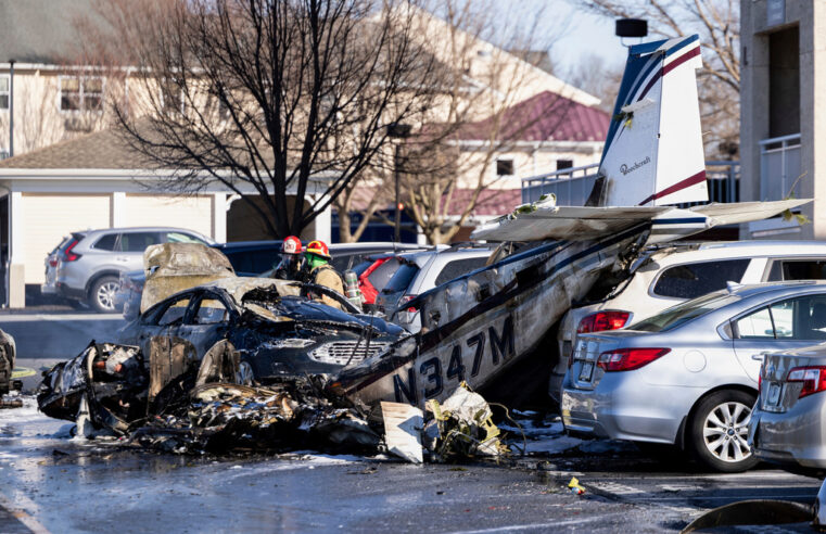 Plane Carrying Five Crashes and Bursts Into Flames in Pennsylvania